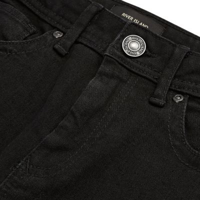 Boys black Chester tapered jeans